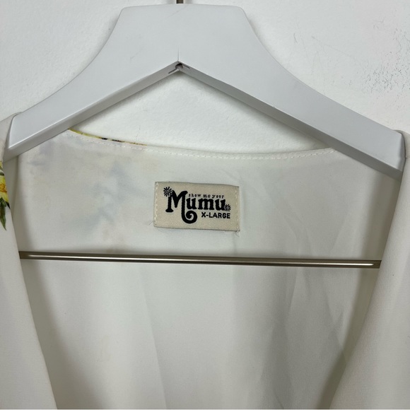 SHOW ME YOUR MUMU Andrea Wrap Dress in Sunny Side Yellow Floral Print - Picture 3 of 10